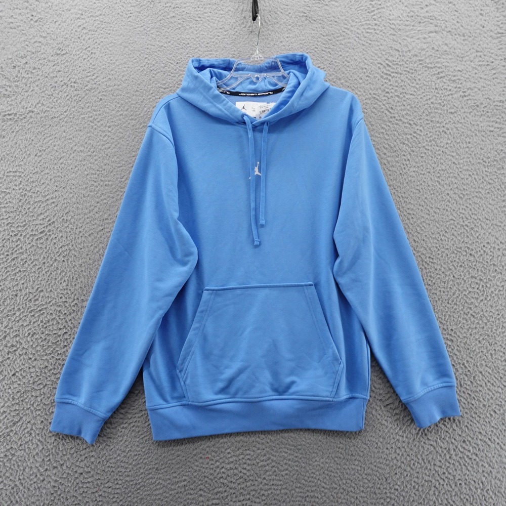 NIKE Jordan Sport Dri FIT Crossover Fleece Hoodie Blue Mens Small‎ NEW